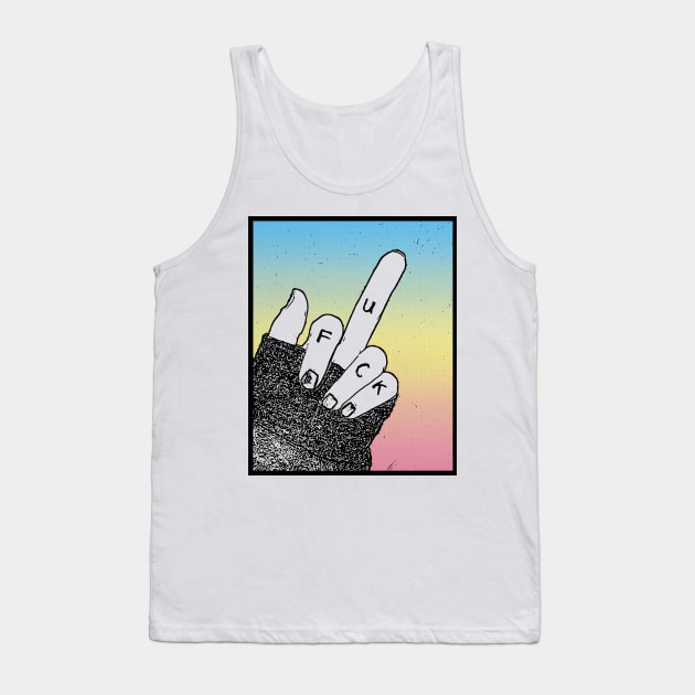 ∆∆∆  F*ck The World  ∆∆∆ Aesthetic Design Original Graphic Work Tank Top by CultOfRomance